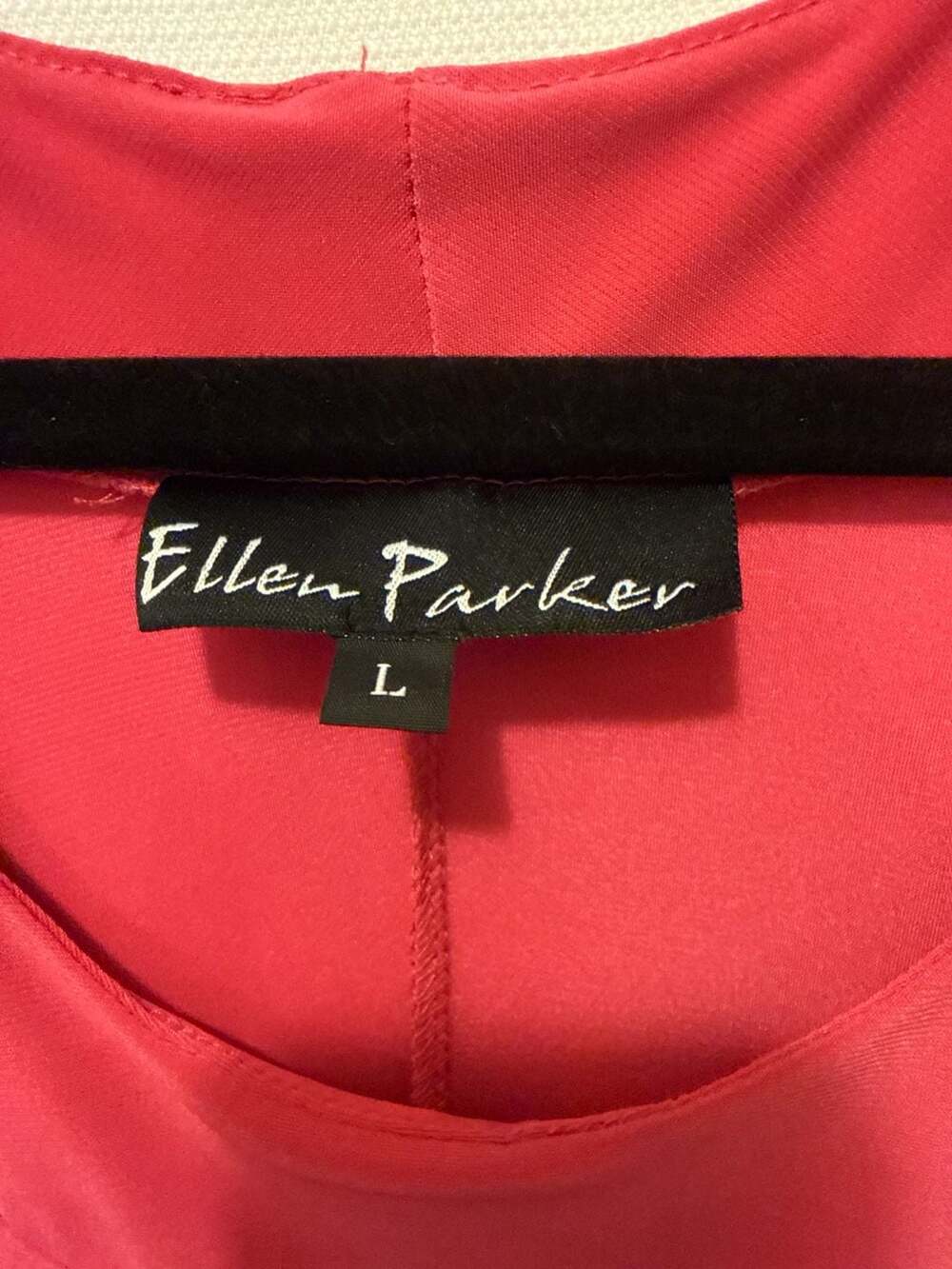 Ellen Parker Sleeveless A-Line Knit Trap Dress in Magenta - Picture 4 of 5